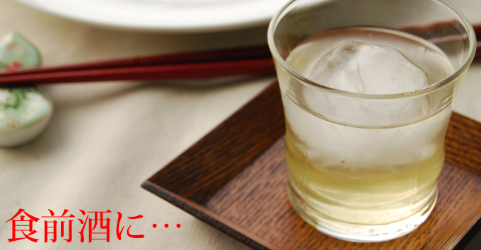 梅酒は食前酒としても最適です。